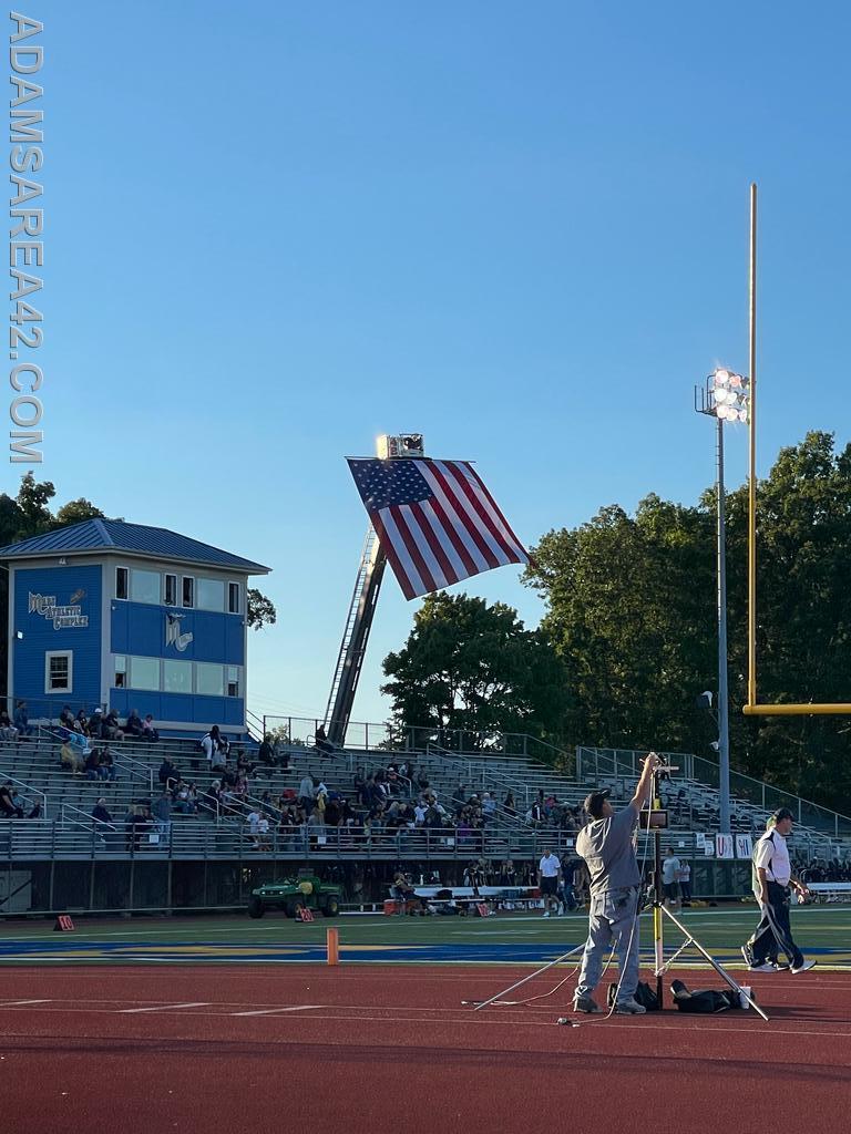 Tower 42 Displaying the Flag at the Mars Athletic Complex
