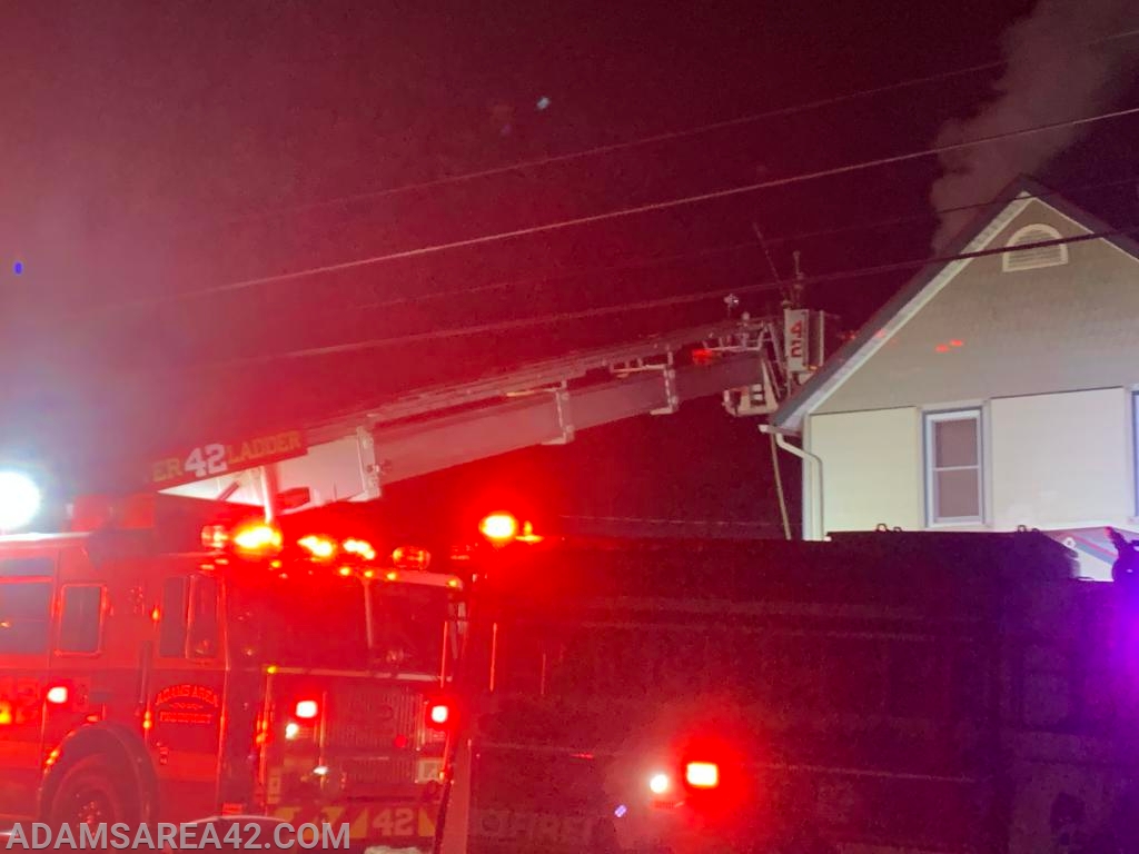 Early Morning Chimney Fire Adams Area Fire District